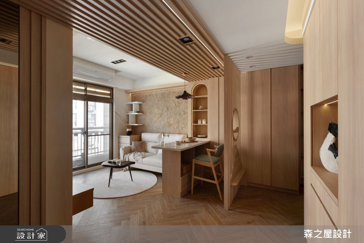 16坪老屋(16~30年)＿日式無印風客廳餐廳吧檯案例圖片＿森之屋室內設計＿森之屋_溫山有居之4