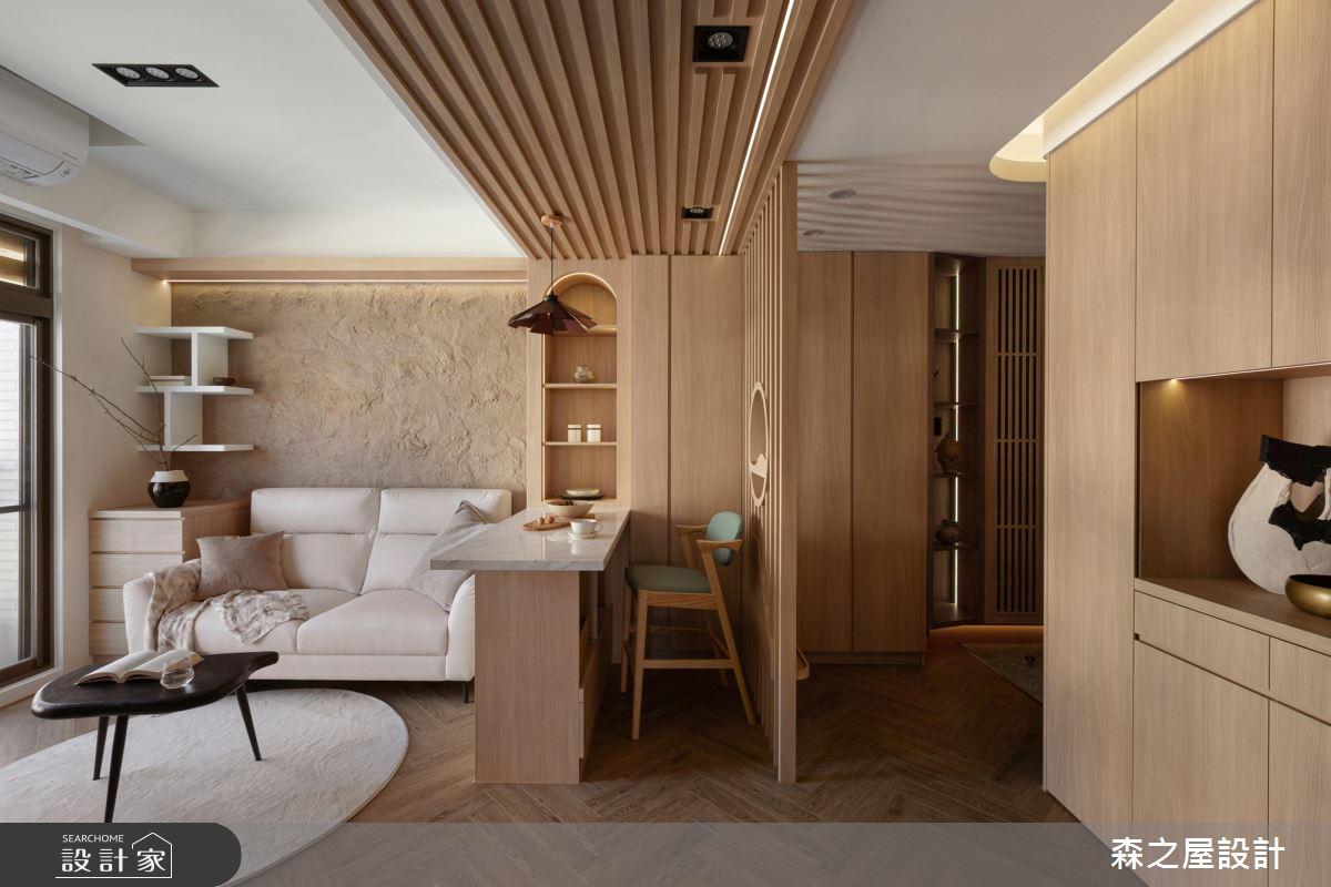 16坪老屋(16~30年)＿日式無印風客廳餐廳吧檯案例圖片＿森之屋室內設計＿森之屋_溫山有居之5