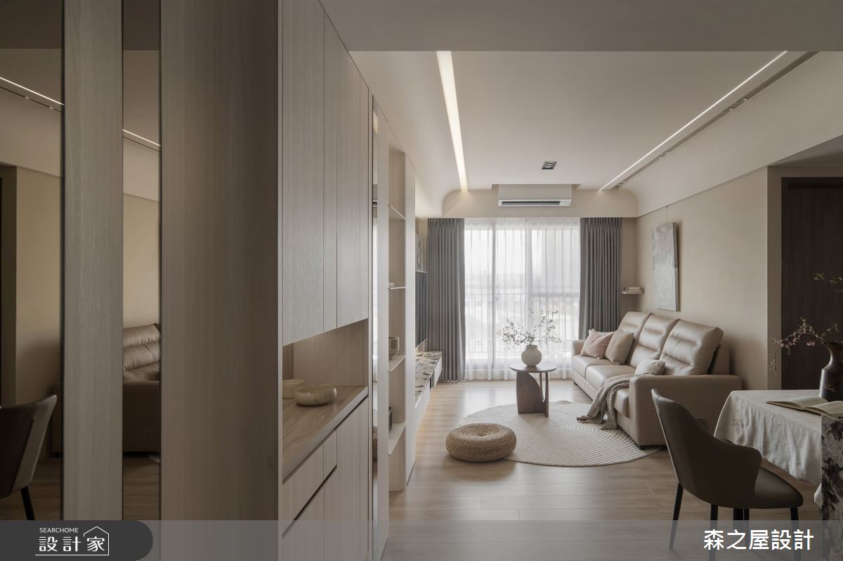 20坪新成屋(5年以下)＿混搭風客廳餐廳案例圖片＿森之屋室內設計＿森之屋_自然拾光之2