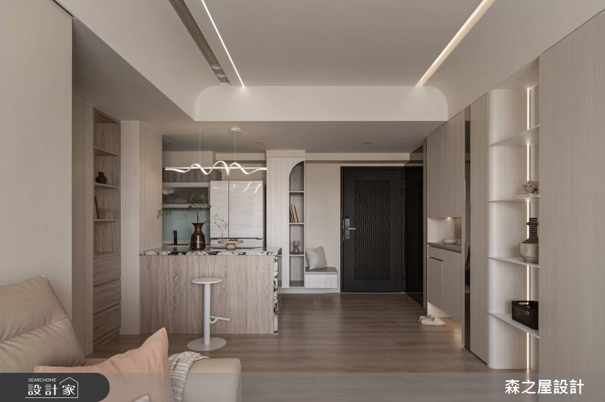 20坪新成屋(5年以下)＿混搭風玄關客廳餐廳廚房中島案例圖片＿森之屋室內設計＿森之屋_自然拾光之38