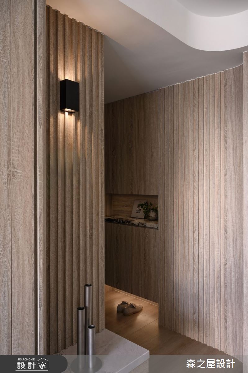16坪新成屋(5年以下)＿混搭風玄關案例圖片＿森之屋室內設計＿森之屋_恬靜映石之3