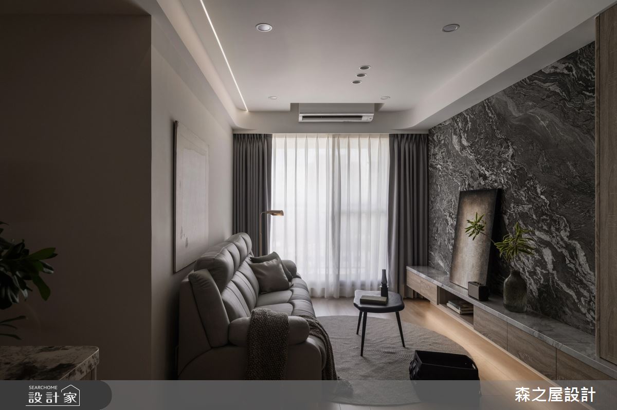 16坪新成屋(5年以下)＿混搭風客廳案例圖片＿森之屋室內設計＿森之屋_恬靜映石之8