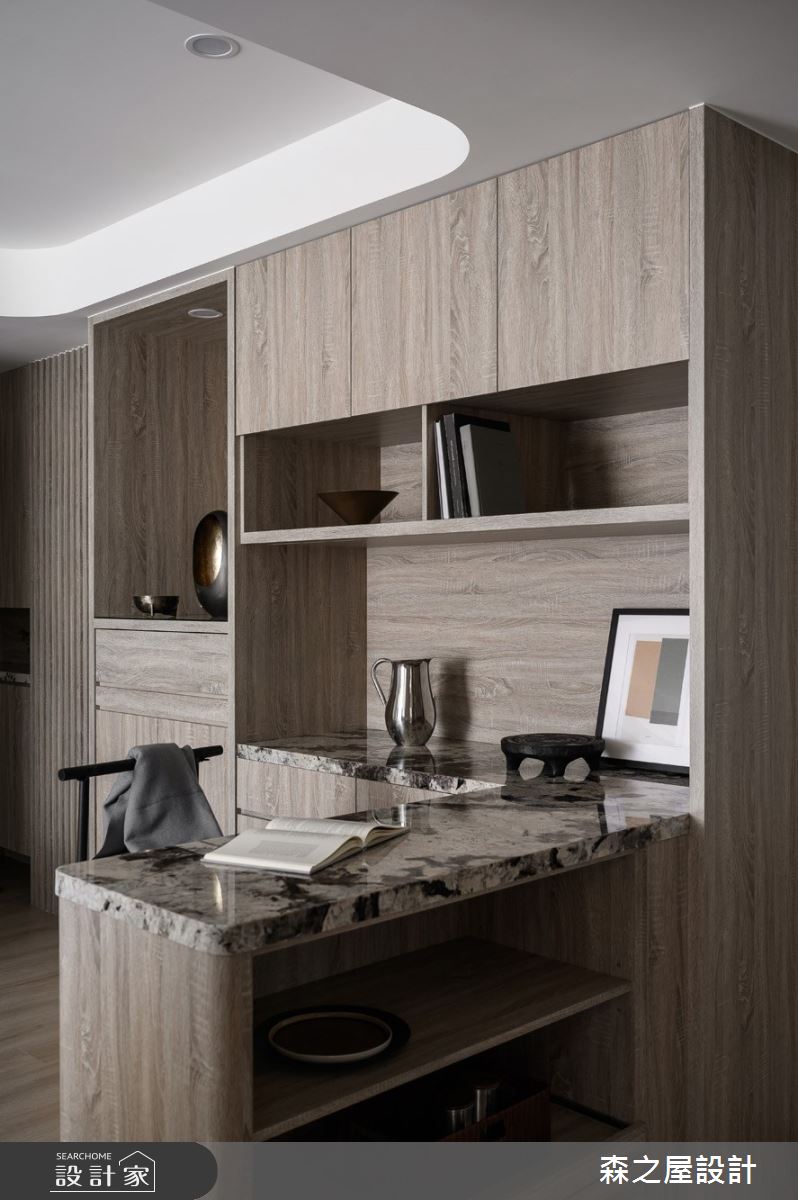 16坪新成屋(5年以下)＿混搭風餐廳吧檯中島案例圖片＿森之屋室內設計＿森之屋_恬靜映石之18
