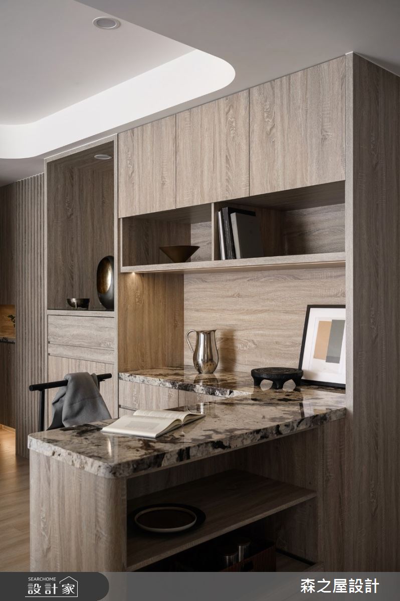 16坪新成屋(5年以下)＿混搭風餐廳吧檯中島案例圖片＿森之屋室內設計＿森之屋_恬靜映石之19