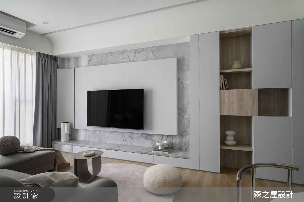 20坪新成屋(5年以下)＿現代風客廳案例圖片＿森之屋室內設計＿森之屋_光影石語之6