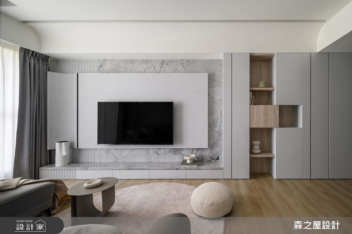 20坪新成屋(5年以下)＿現代風客廳案例圖片＿森之屋室內設計＿森之屋_光影石語之7