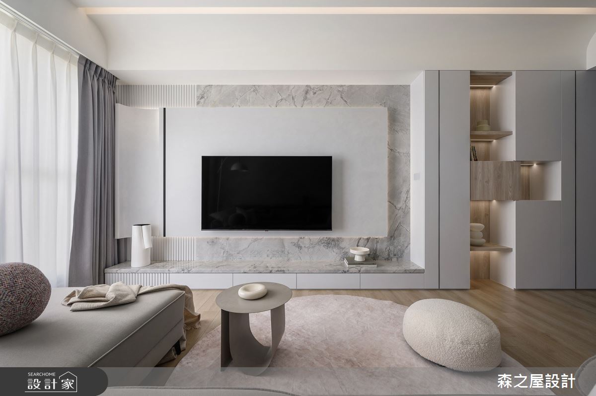 20坪新成屋(5年以下)＿現代風客廳案例圖片＿森之屋室內設計＿森之屋_光影石語之15