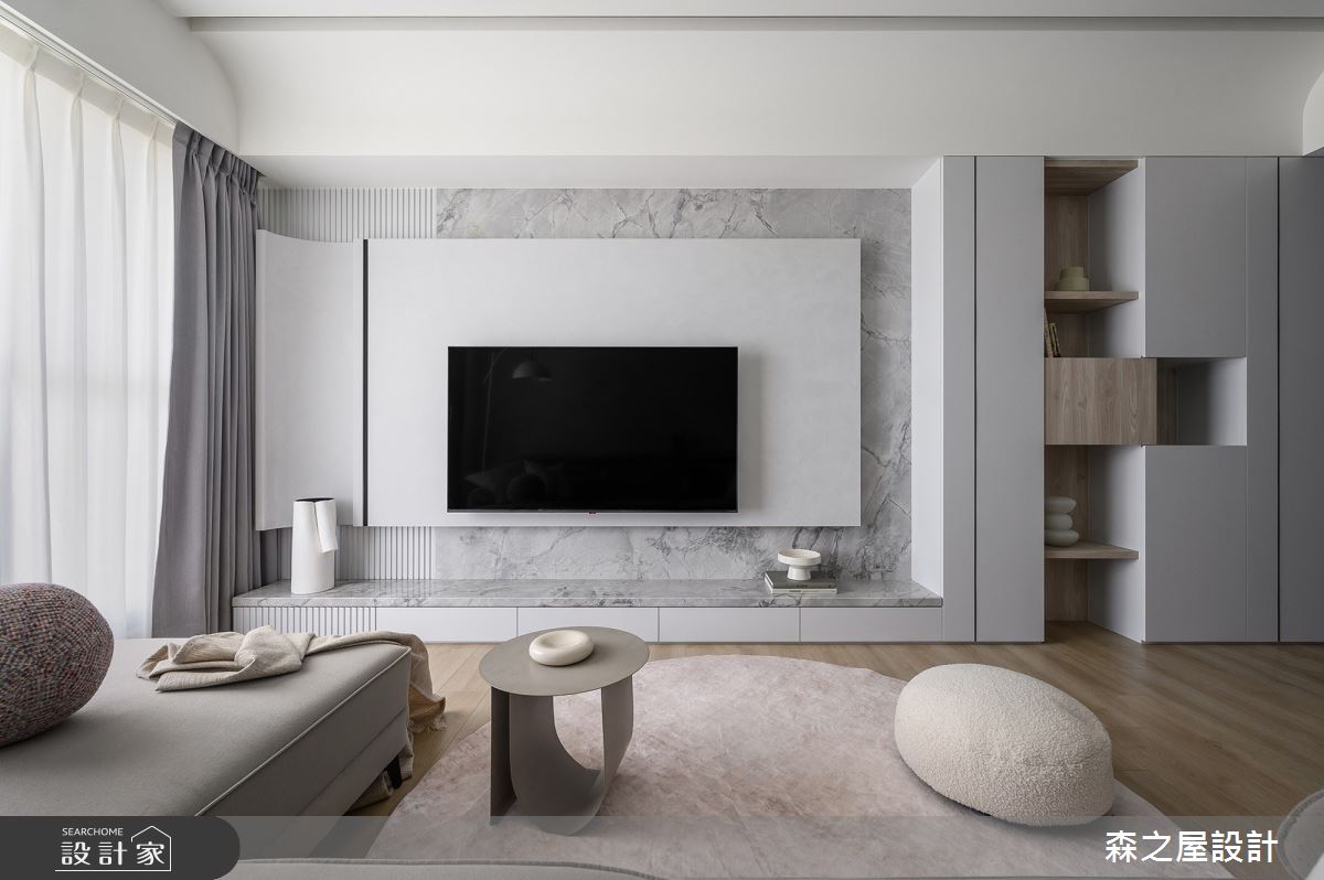 20坪新成屋(5年以下)＿現代風客廳案例圖片＿森之屋室內設計＿森之屋_光影石語之16