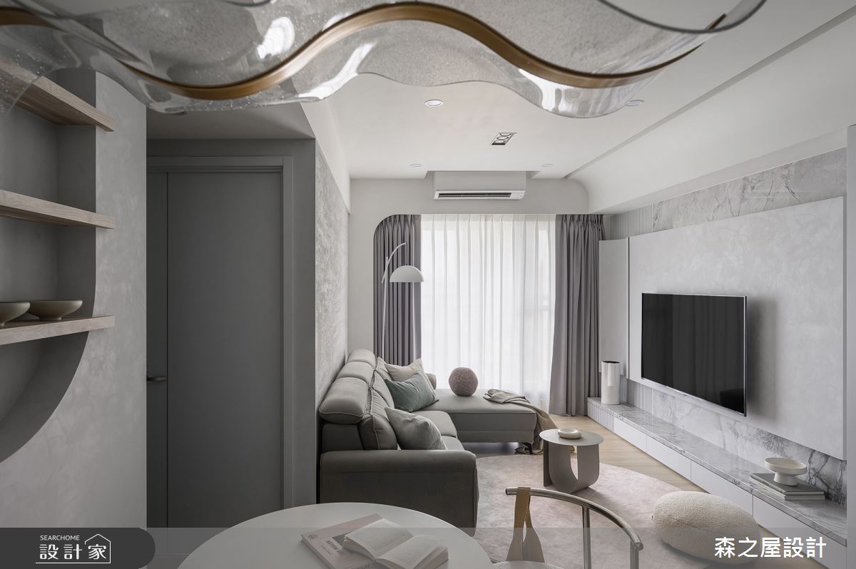 20坪新成屋(5年以下)＿現代風客廳餐廳案例圖片＿森之屋室內設計＿森之屋_光影石語之19