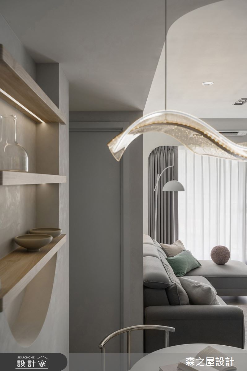 20坪新成屋(5年以下)＿現代風客廳餐廳案例圖片＿森之屋室內設計＿森之屋_光影石語之18