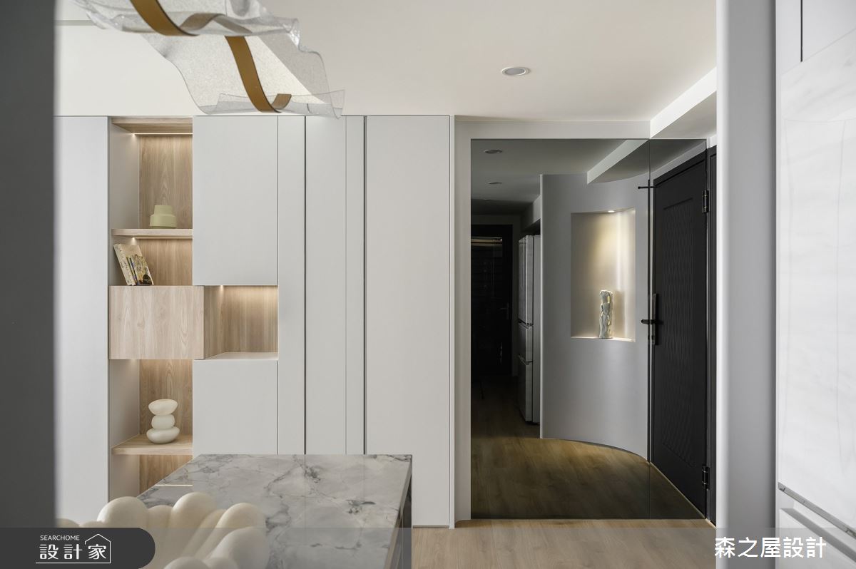 20坪新成屋(5年以下)＿現代風玄關吧檯中島案例圖片＿森之屋室內設計＿森之屋_光影石語之30