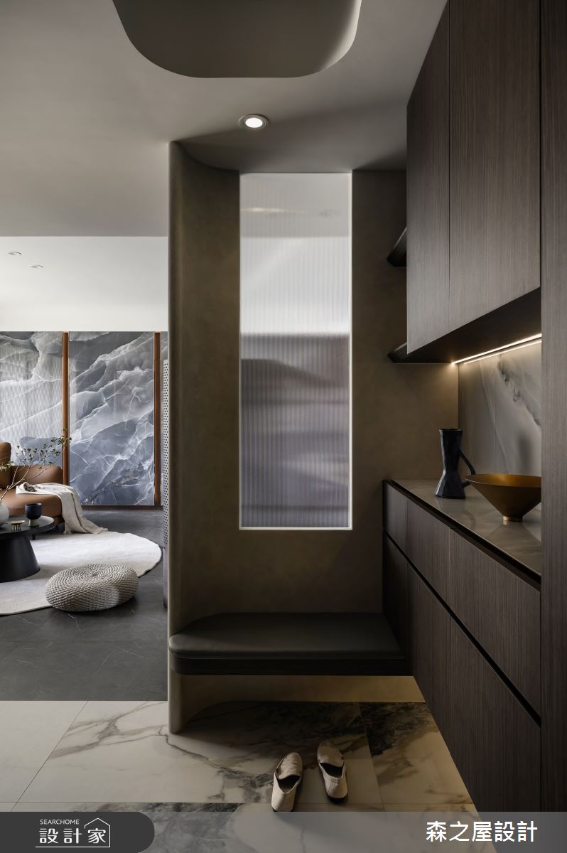 35坪毛胚屋＿現代風玄關客廳案例圖片＿森之屋室內設計＿森之屋_雲影流光之3