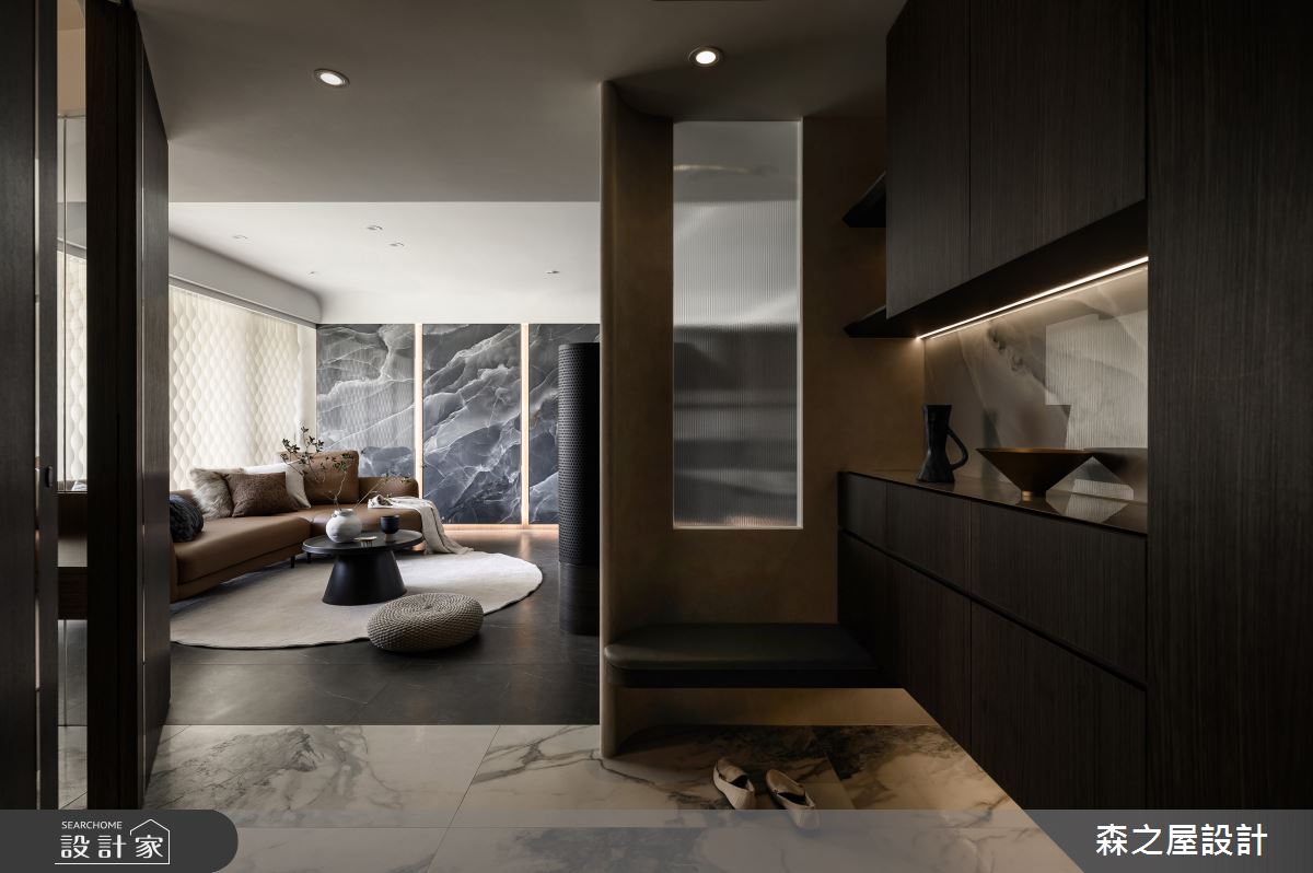 35坪毛胚屋＿現代風玄關客廳案例圖片＿森之屋室內設計＿森之屋_雲影流光之2