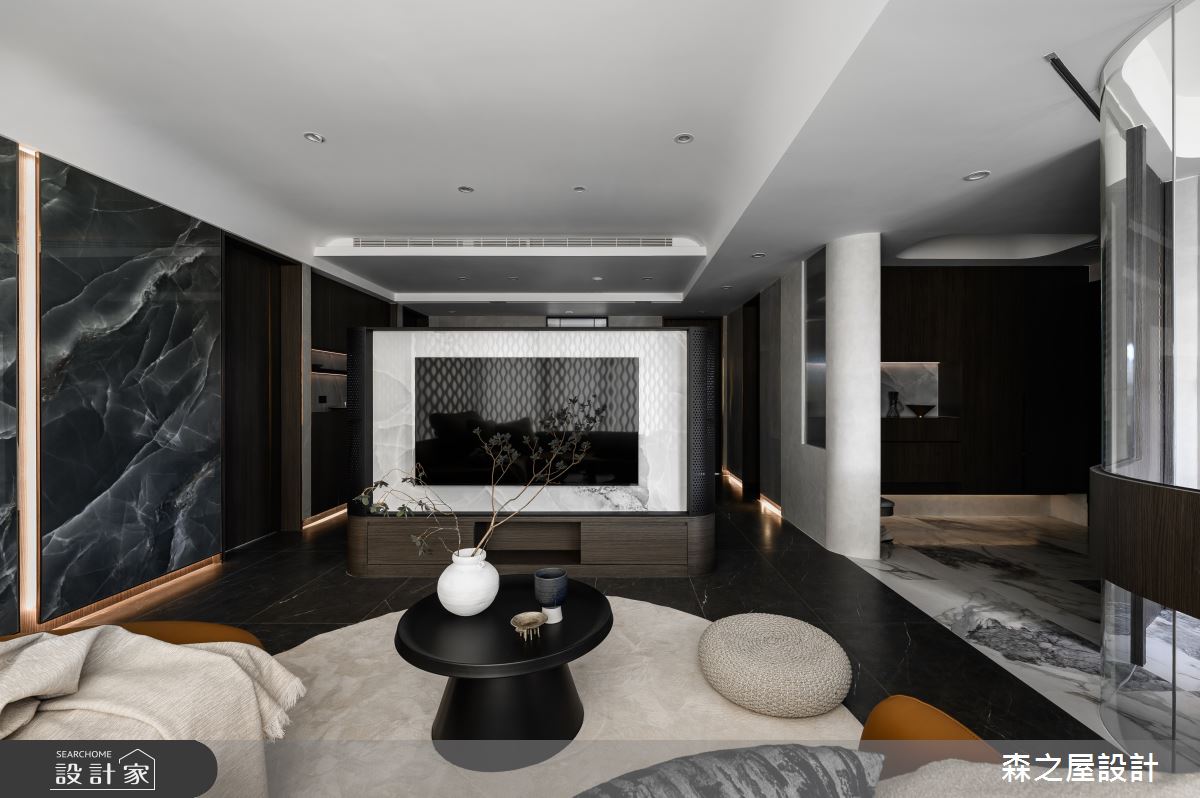 35坪毛胚屋＿現代風客廳案例圖片＿森之屋室內設計＿森之屋_雲影流光之5