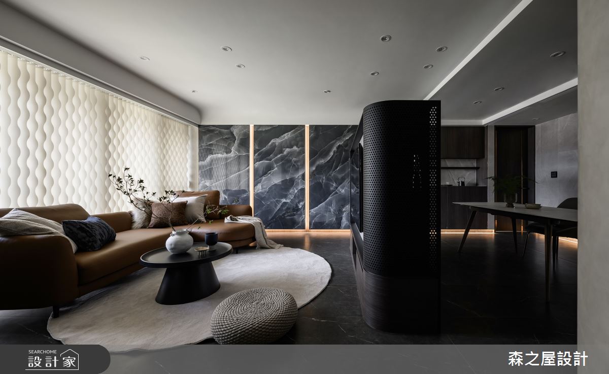 35坪毛胚屋＿現代風客廳餐廳案例圖片＿森之屋室內設計＿森之屋_雲影流光之10