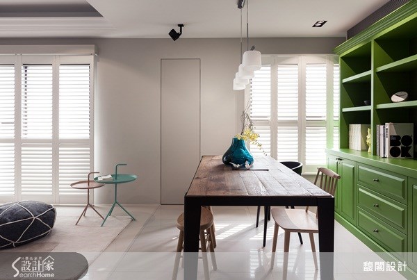 26坪新成屋(5年以下)＿美式風餐廳案例圖片＿FUGE GROUP 馥閣設計集團＿馥閣_用草綠、鮮黃色彩，打造輕快舒適美式風格之21