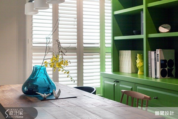 26坪新成屋(5年以下)＿美式風餐廳案例圖片＿FUGE GROUP 馥閣設計集團＿馥閣_用草綠、鮮黃色彩，打造輕快舒適美式風格之13