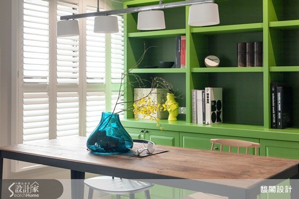 26坪新成屋(5年以下)＿美式風餐廳案例圖片＿FUGE GROUP 馥閣設計集團＿馥閣_用草綠、鮮黃色彩，打造輕快舒適美式風格之12