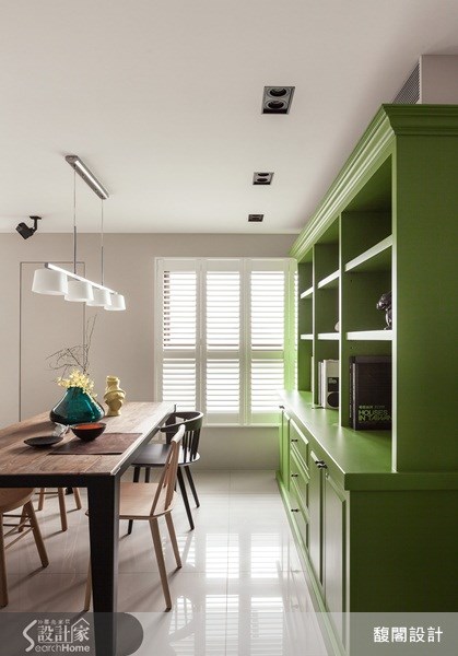 26坪新成屋(5年以下)＿美式風餐廳案例圖片＿FUGE GROUP 馥閣設計集團＿馥閣_用草綠、鮮黃色彩，打造輕快舒適美式風格之18