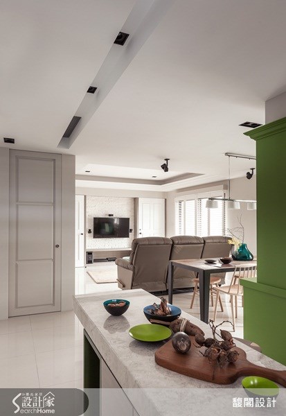 26坪新成屋(5年以下)＿美式風餐廳案例圖片＿FUGE GROUP 馥閣設計集團＿馥閣_用草綠、鮮黃色彩，打造輕快舒適美式風格之11