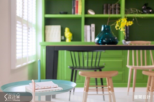 26坪新成屋(5年以下)＿美式風餐廳案例圖片＿FUGE GROUP 馥閣設計集團＿馥閣_用草綠、鮮黃色彩，打造輕快舒適美式風格之15