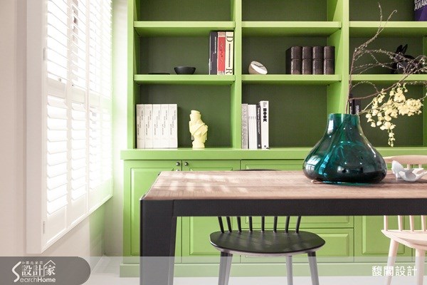 26坪新成屋(5年以下)＿美式風餐廳案例圖片＿FUGE GROUP 馥閣設計集團＿馥閣_用草綠、鮮黃色彩，打造輕快舒適美式風格之20
