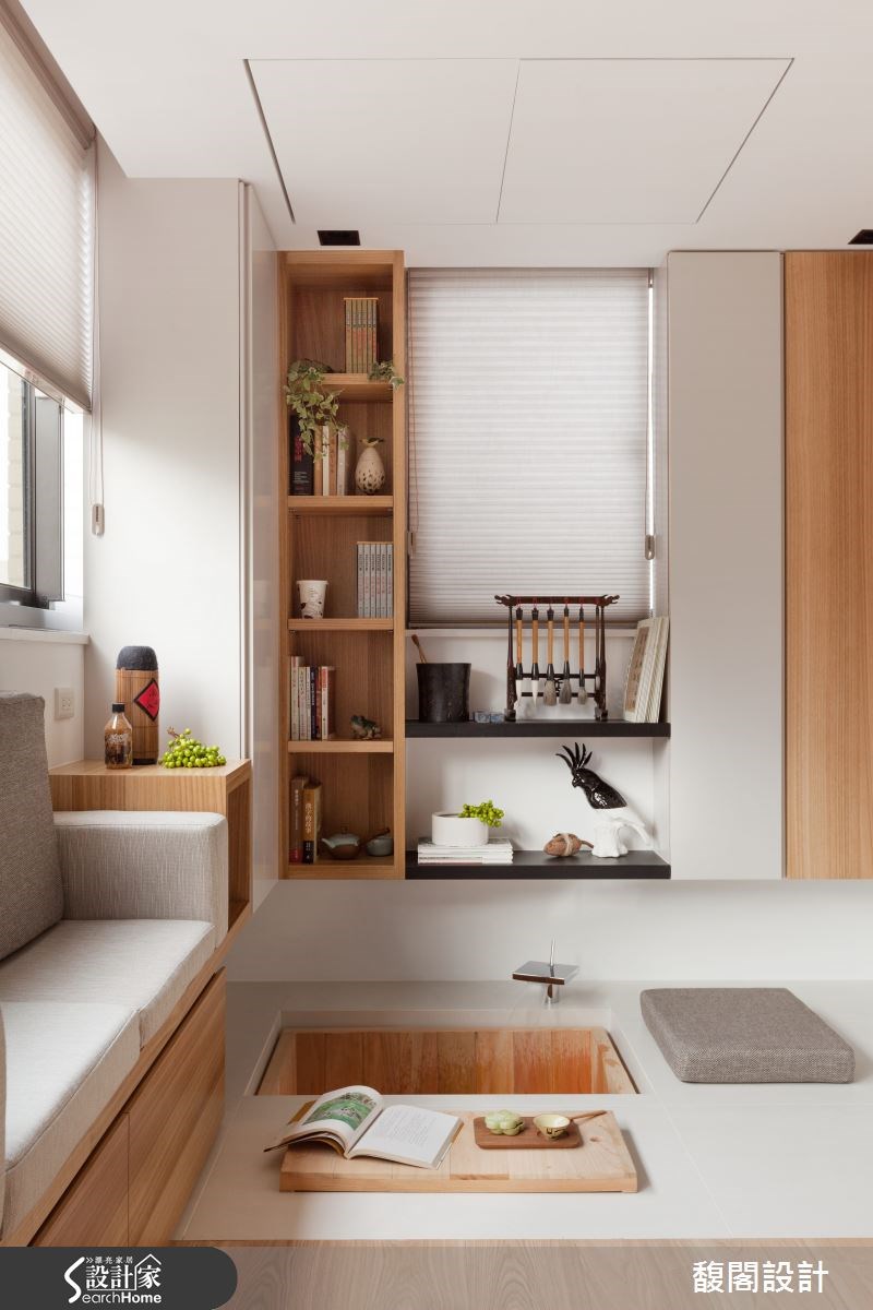 8坪中古屋(5~15年)＿療癒風客廳案例圖片＿FUGE GROUP 馥閣設計集團＿馥閣_超乎想像的3米6全能機關屋之8