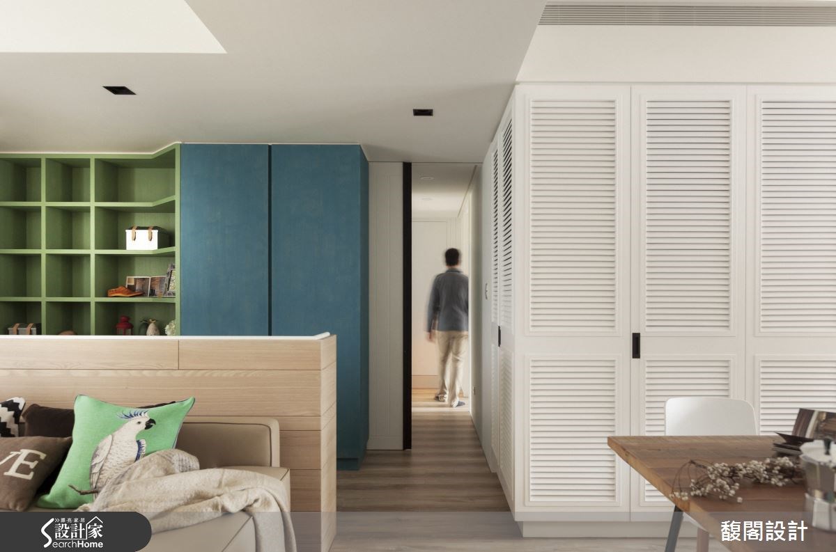 25坪老屋(16~30年)＿鄉村風客廳案例圖片＿FUGE GROUP 馥閣設計集團＿馥閣_繽紛色彩，一家人的童趣空間之6