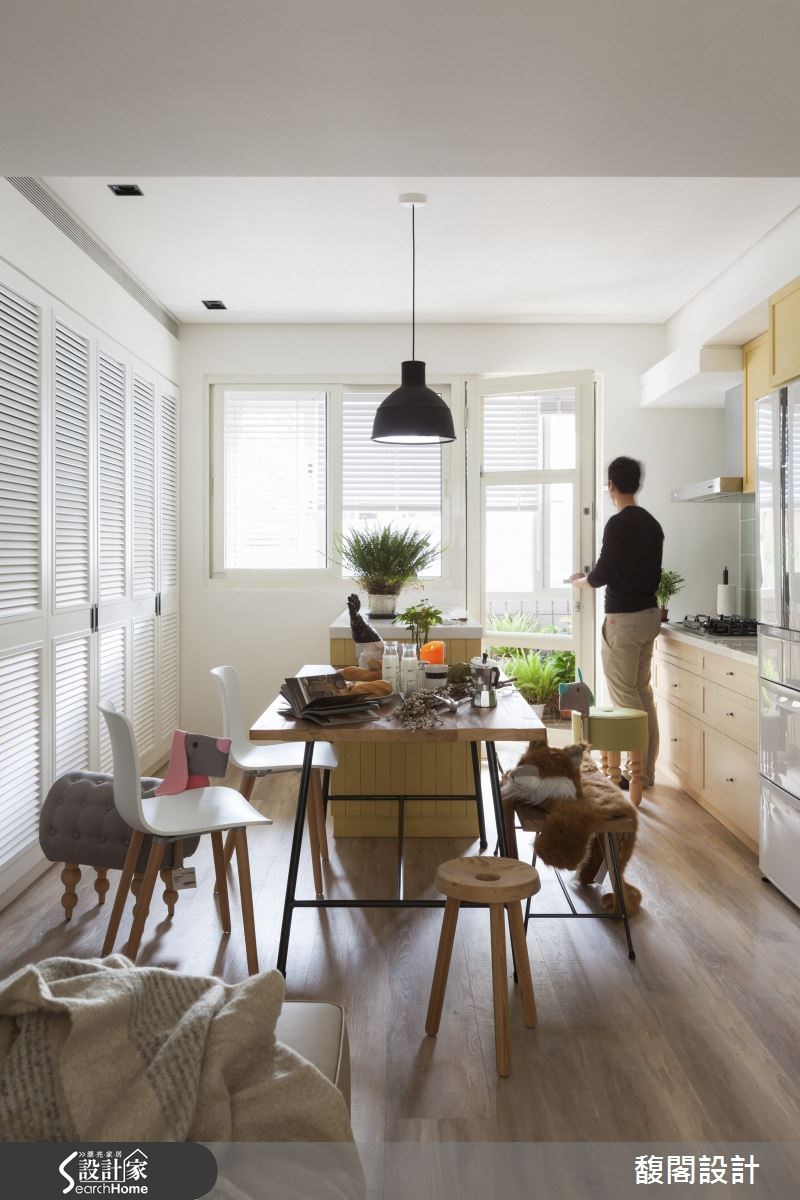 25坪老屋(16~30年)＿鄉村風餐廳案例圖片＿FUGE GROUP 馥閣設計集團＿馥閣_繽紛色彩，一家人的童趣空間之8