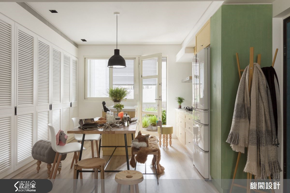 25坪老屋(16~30年)＿鄉村風餐廳案例圖片＿FUGE GROUP 馥閣設計集團＿馥閣_繽紛色彩，一家人的童趣空間之11