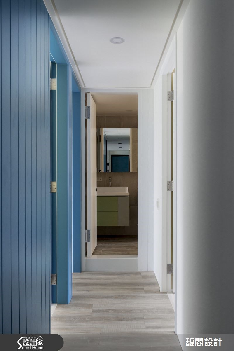 25坪老屋(16~30年)＿鄉村風走廊案例圖片＿FUGE GROUP 馥閣設計集團＿馥閣_繽紛色彩，一家人的童趣空間之13