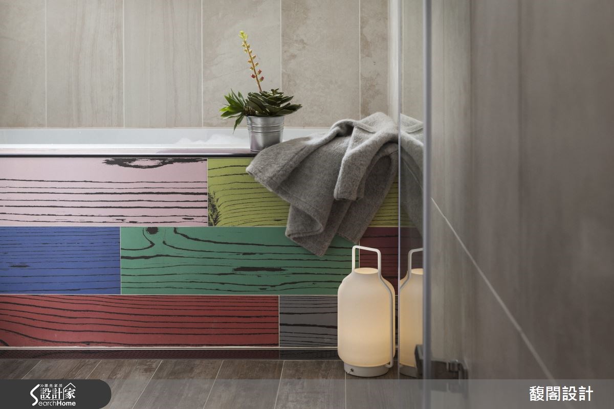 25坪老屋(16~30年)＿鄉村風浴室案例圖片＿FUGE GROUP 馥閣設計集團＿馥閣_繽紛色彩，一家人的童趣空間之23