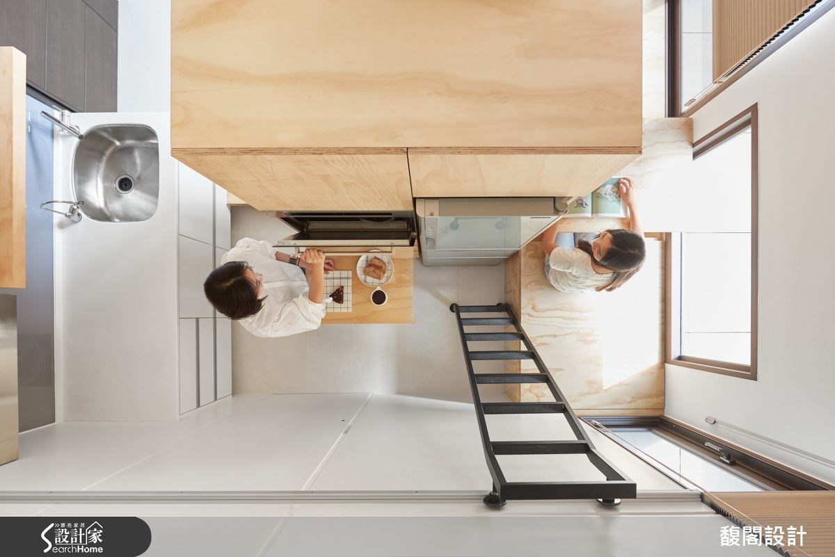 10坪新成屋(5年以下)＿簡約風廚房案例圖片＿FUGE GROUP 馥閣設計集團＿馥閣_10坪迷你超機能小宇宙之13