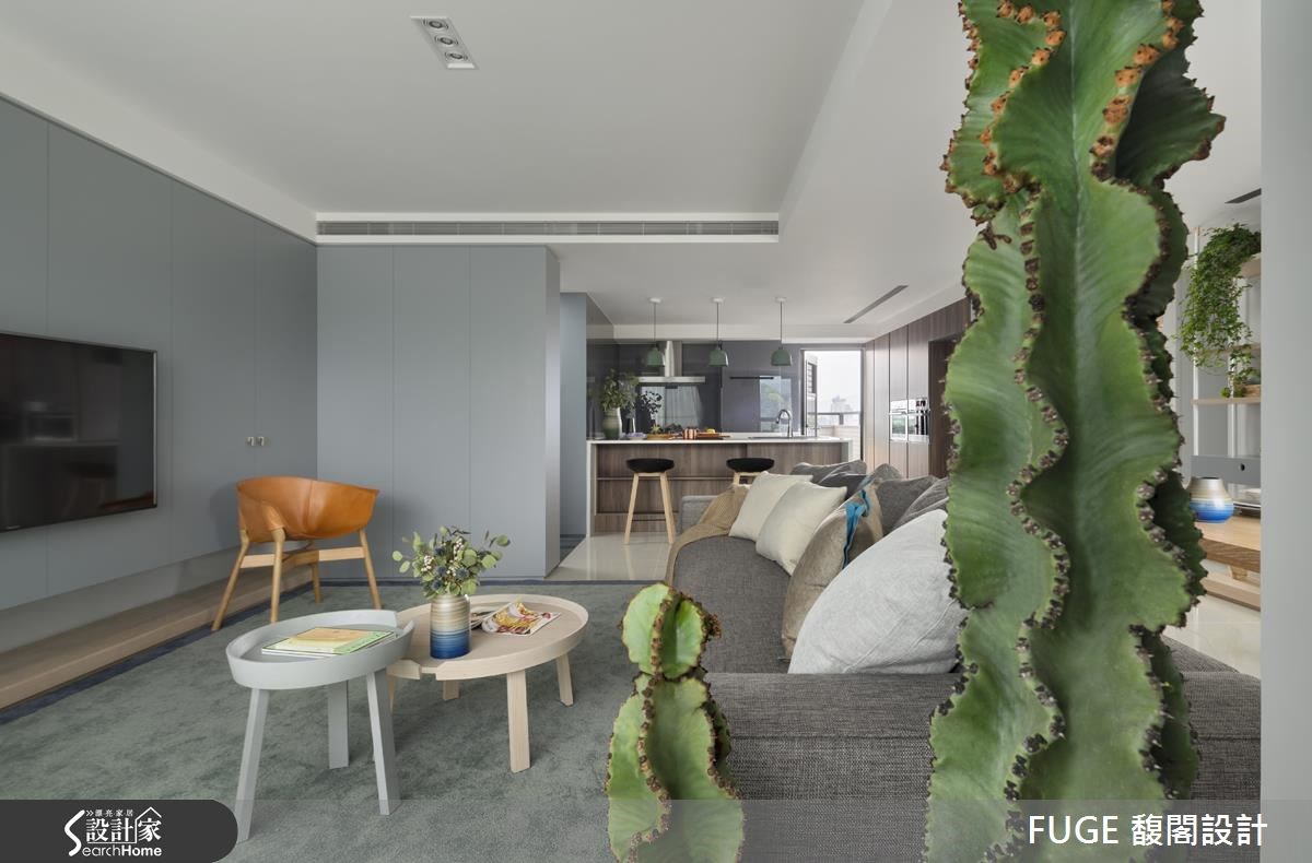 32坪新成屋(5年以下)＿現代風客廳吧檯案例圖片＿FUGE GROUP 馥閣設計集團＿馥閣_FUGE Project No.334之3