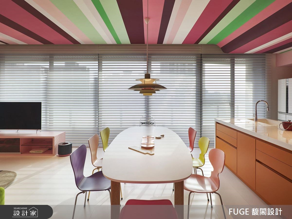 42坪新成屋(5年以下)＿混搭風餐廳吧檯案例圖片＿FUGE GROUP 馥閣設計集團＿馥閣_FUGE Project No.205之5