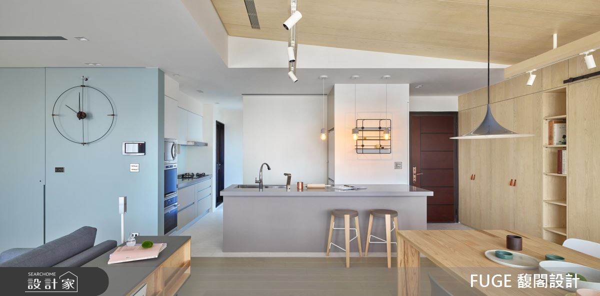 33坪新成屋(5年以下)＿北歐風吧檯案例圖片＿FUGE GROUP 馥閣設計集團＿馥閣_The Joy of Interaction之4