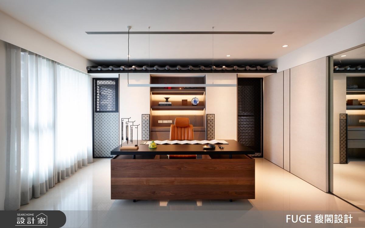 新成屋(5年以下)＿新中式風書房案例圖片＿FUGE GROUP 馥閣設計集團＿馥閣_我住故我在 You Are What You Live之10