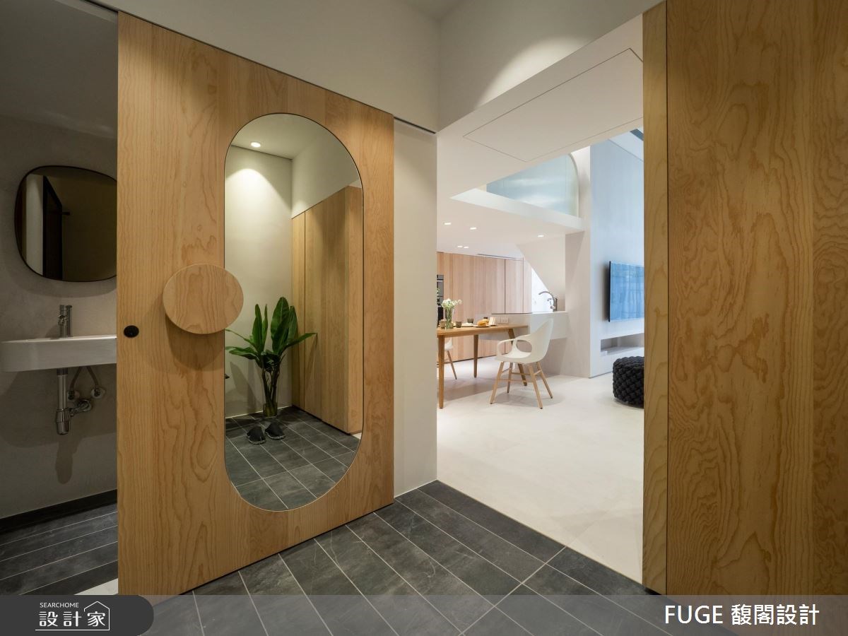 15坪新成屋(5年以下)＿北歐風玄關案例圖片＿FUGE GROUP 馥閣設計集團＿馥閣_All is Full of Love之3