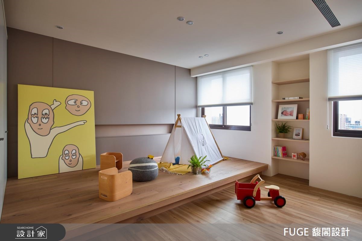中古屋(5~15年)＿現代風兒童房兒童房臥榻案例圖片＿FUGE GROUP 馥閣設計集團＿馥閣_My Own Haven之16