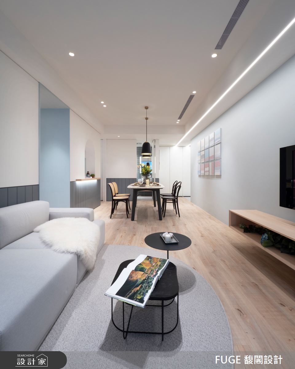 預售屋＿現代風客廳餐廳案例圖片＿FUGE GROUP 馥閣設計集團＿馥閣_The Future of the Future未來的未來之5