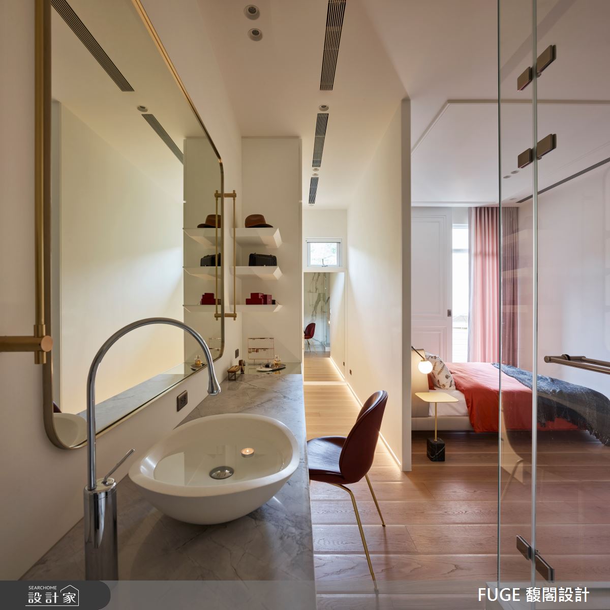 28坪中古屋(5~15年)＿簡約風臥室浴室案例圖片＿FUGE GROUP 馥閣設計集團＿馥閣_The Best Present 最好的禮物之21