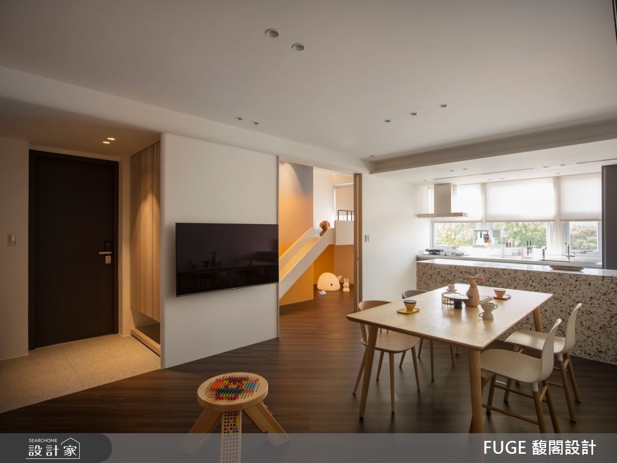 老屋(16~30年)＿現代風玄關餐廳案例圖片＿FUGE GROUP 馥閣設計集團＿馥閣_Ice Cream Bubble之2