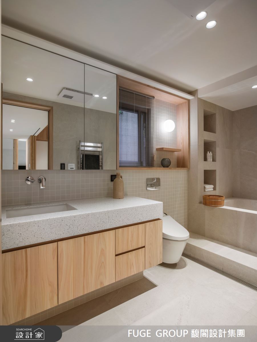 29坪老屋(16~30年)＿現代風浴室案例圖片＿FUGE GROUP 馥閣設計集團＿馥閣_靜好Keeping Company之19