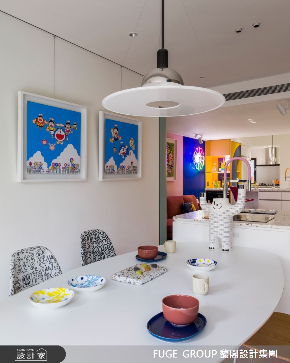 26坪老屋(16~30年)＿混搭風餐廳案例圖片＿FUGE GROUP 馥閣設計集團＿馥閣_夏的魔幻 HSIA PSYCHEDELICO之2