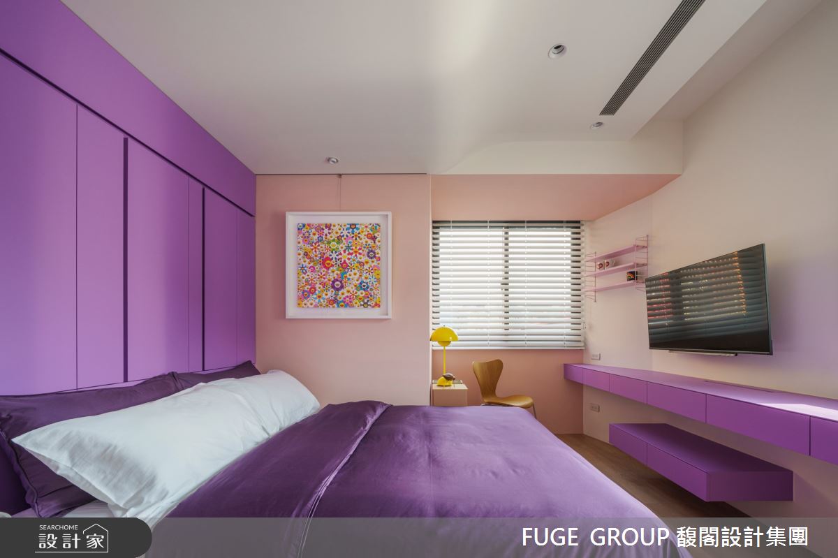 26坪老屋(16~30年)＿混搭風臥室案例圖片＿FUGE GROUP 馥閣設計集團＿馥閣_夏的魔幻 HSIA PSYCHEDELICO之18