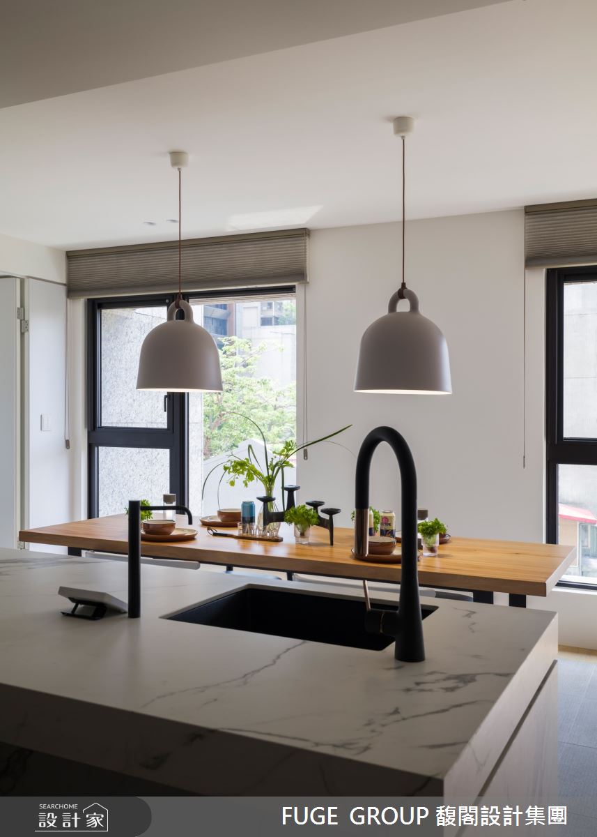 37坪新成屋(5年以下)＿現代風餐廳中島案例圖片＿FUGE GROUP 馥閣設計集團＿馥閣_Closer之4