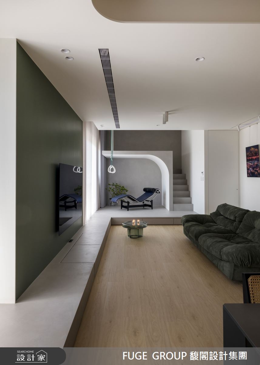 新成屋(5年以下)＿現代風客廳樓梯案例圖片＿FUGE GROUP 馥閣設計集團＿馥閣_Swing之3
