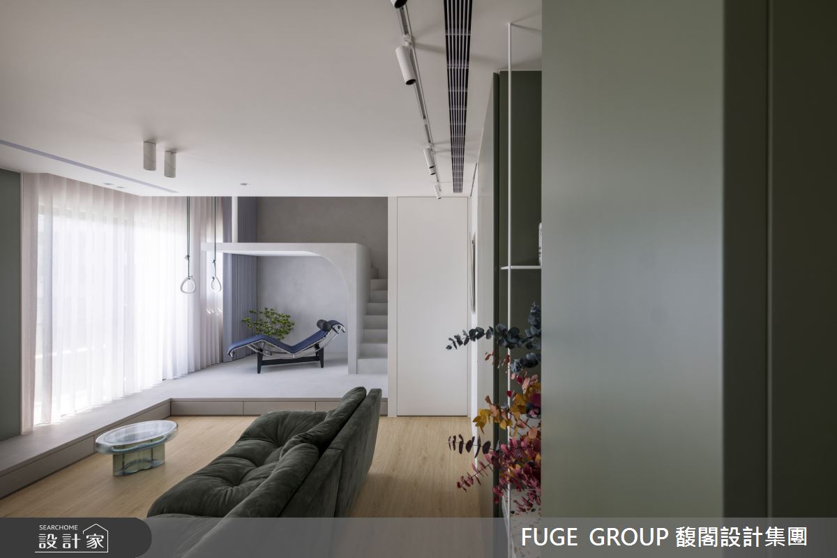 新成屋(5年以下)＿現代風客廳樓梯多功能室案例圖片＿FUGE GROUP 馥閣設計集團＿馥閣_Swing之9