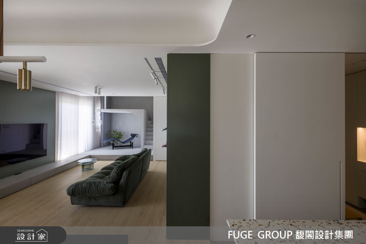 新成屋(5年以下)＿現代風客廳樓梯多功能室案例圖片＿FUGE GROUP 馥閣設計集團＿馥閣_Swing之14