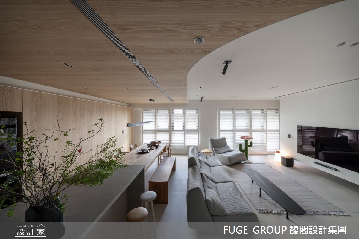 35坪新成屋(5年以下)＿混搭風客廳餐廳中島案例圖片＿FUGE GROUP 馥閣設計集團＿馥閣_He's A Keeper之2